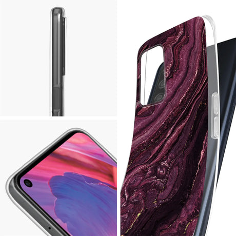 Edel designte Luxus Marmor Handyhülle für OPPO A54 5G / A74 5G