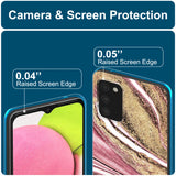 Edel designte Luxus Marmor Handyhülle für Samsung Galaxy A03s