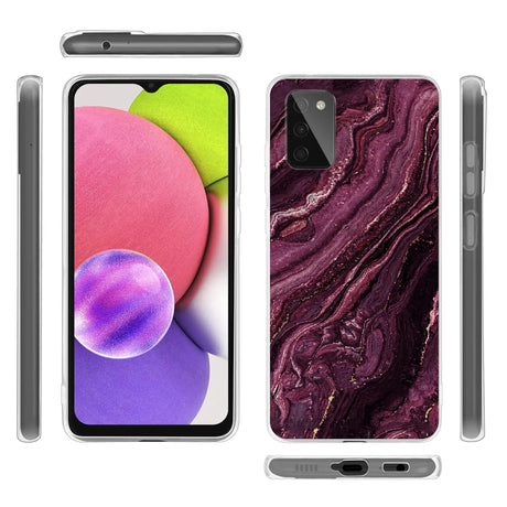 Edel designte Luxus Marmor Handyhülle für Samsung Galaxy A03s