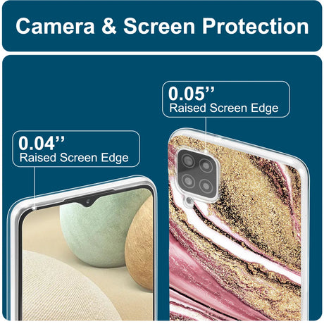 Edel designte Luxus Marmor Handyhülle für Samsung Galaxy A12 / M12
