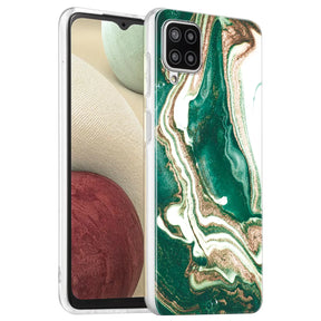 Edel designte Luxus Marmor Handyhülle für Samsung Galaxy A12 / M12