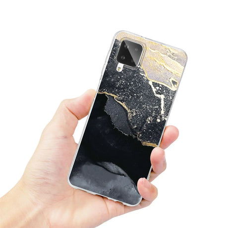 Edel designte Luxus Marmor Handyhülle für Samsung Galaxy A12 / M12