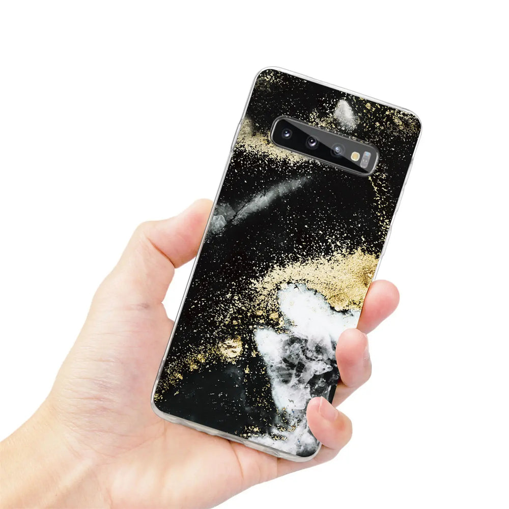 Edel designte Luxus Marmor Handyhülle für Samsung Galaxy S10