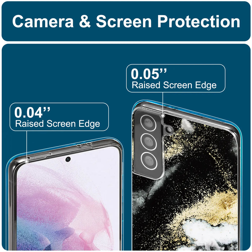 Edel designte Luxus Marmor Handyhülle für Samsung Galaxy S21