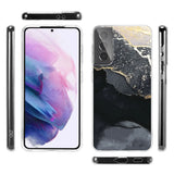 Edel designte Luxus Marmor Handyhülle für Samsung Galaxy S21