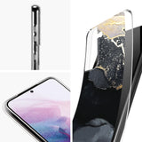 Edel designte Luxus Marmor Handyhülle für Samsung Galaxy S21