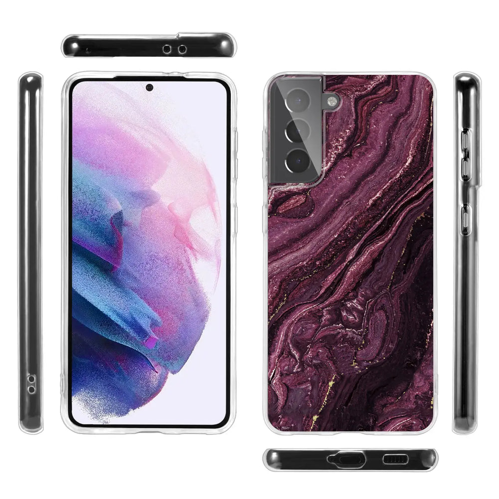 Edel designte Luxus Marmor Handyhülle für Samsung Galaxy S21 Plus