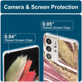 Edel designte Luxus Marmor Handyhülle für Samsung Galaxy S21 Ultra