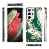 Edel designte Luxus Marmor Handyhülle für Samsung Galaxy S21 Ultra