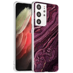 Edel designte Luxus Marmor Handyhülle für Samsung Galaxy S21 Ultra