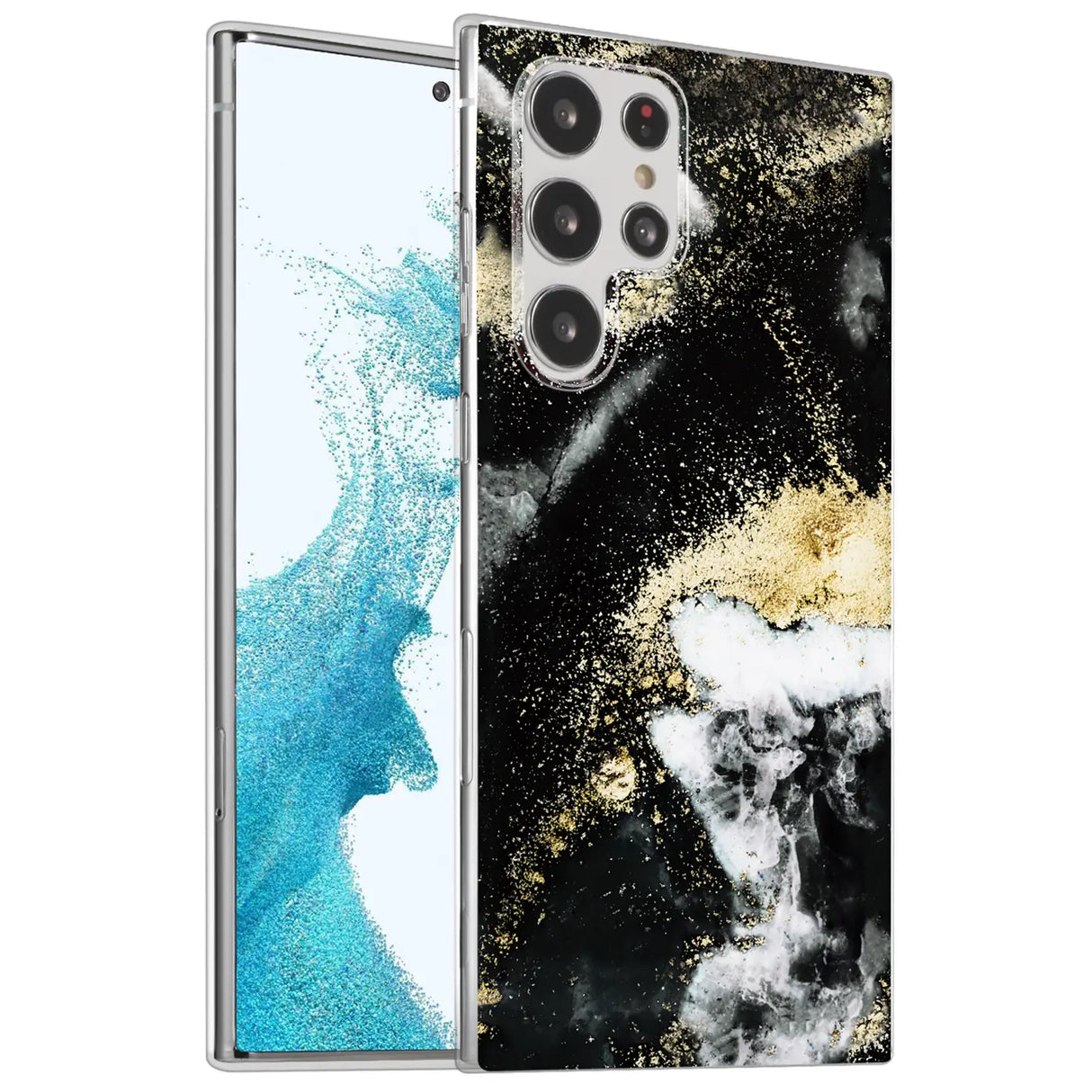 Edel designte Luxus Marmor Handyhülle für Samsung Galaxy S22 Ultra