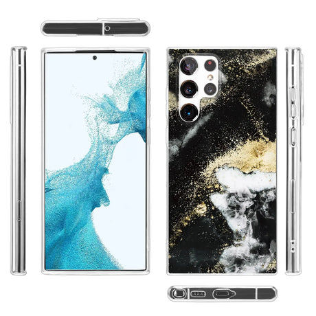 Edel designte Luxus Marmor Handyhülle für Samsung Galaxy S22 Ultra