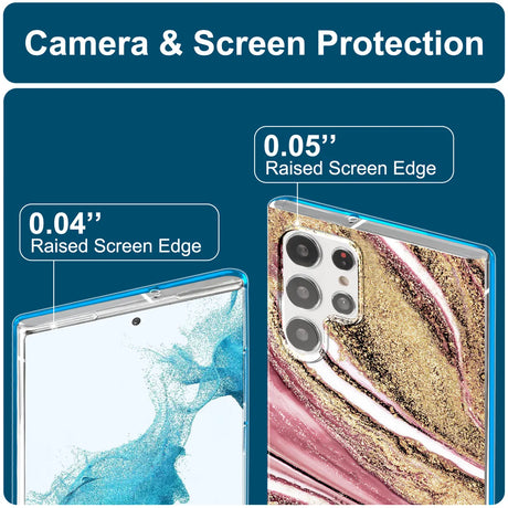 Edel designte Luxus Marmor Handyhülle für Samsung Galaxy S22 Ultra
