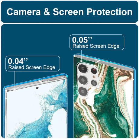 Edel designte Luxus Marmor Handyhülle für Samsung Galaxy S22 Ultra