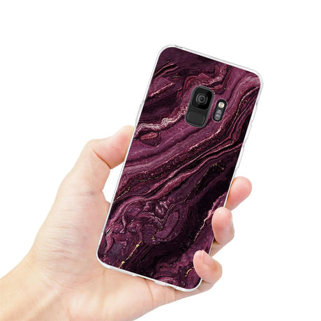Edel designte Luxus Marmor Handyhülle für Samsung Galaxy S9