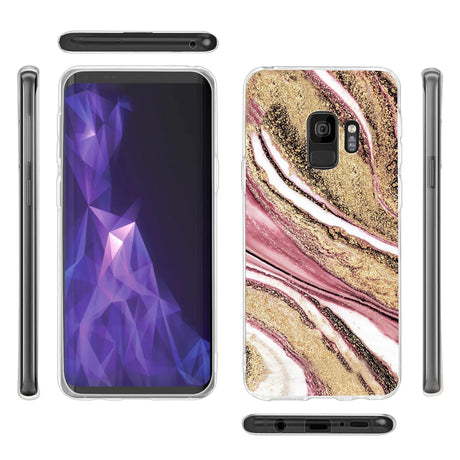 Edel designte Luxus Marmor Handyhülle für Samsung Galaxy S9 Plus