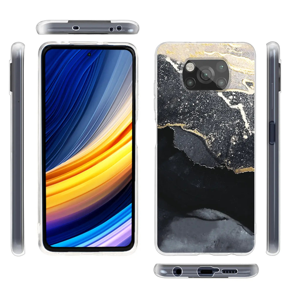 Edel designte Luxus Marmor Handyhülle für Xiaomi Poco X3 Pro