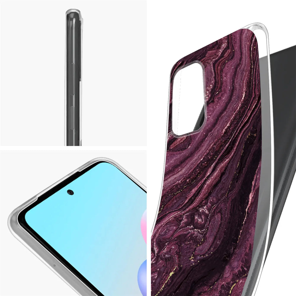 Edel designte Luxus Marmor Handyhülle für Xiaomi Redmi 10