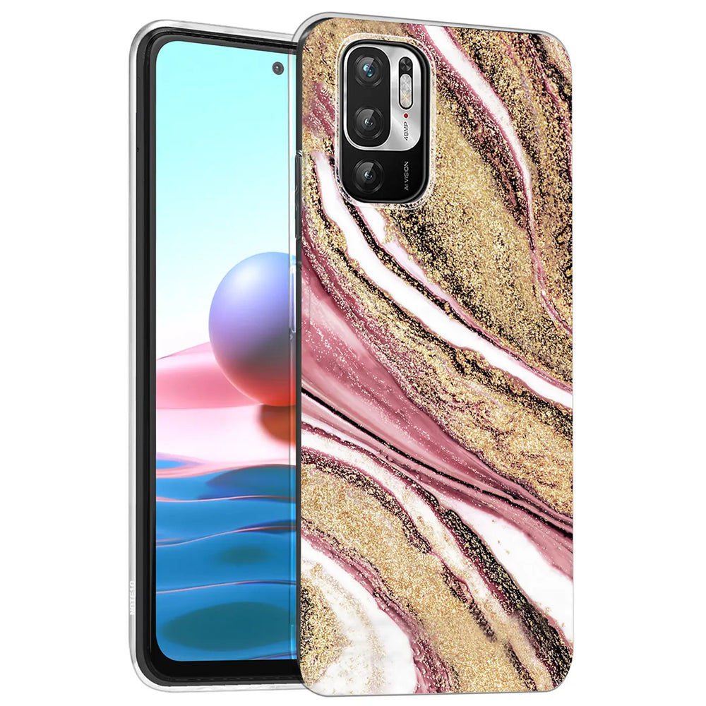 Edel designte Luxus Marmor Handyhülle für Xiaomi Redmi Note 10 5G