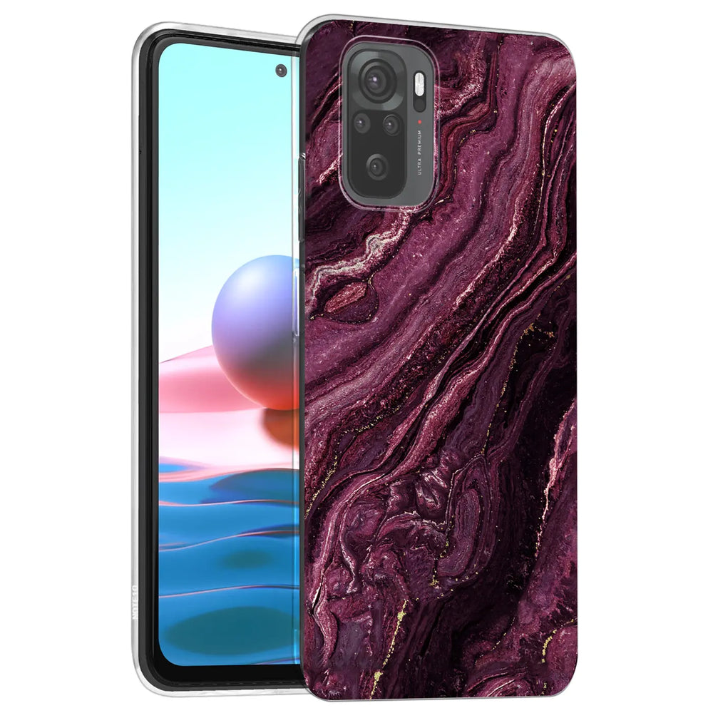 Edel designte Luxus Marmor Handyhülle für Xiaomi Redmi Note 10 / 10S