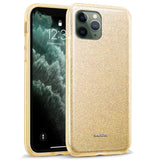 Glitzer Handyhülle aus TPU für iPhone 11 Pro in Gold