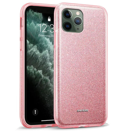 Glitzer Handyhülle aus TPU für iPhone 11 Pro Max in Rosegold