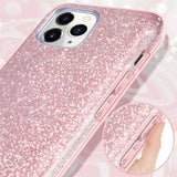 Glitzer Handyhülle aus TPU für iPhone 11 Pro Max in Rosegold