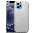 Glitzer Handyhülle aus TPU für iPhone 12 Pro Max in Silber