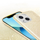 Glitzer Handyhülle aus TPU für iPhone 13 Mini in Gold