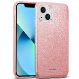 Glitzer Handyhülle aus TPU für iPhone 13 Mini in Rosegold