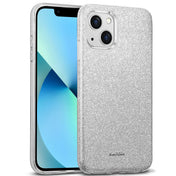 Glitzer Handyhülle aus TPU für iPhone 13 Mini in Silber
