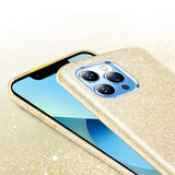 Glitzer Handyhülle aus TPU für iPhone 13 Pro Max in Gold