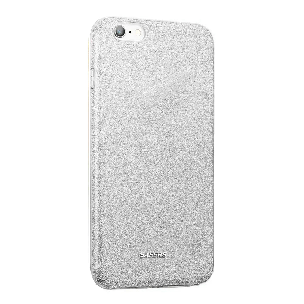 Glitzer Handyhülle aus TPU für iPhone 6s Plus / 6 Plus in Silber