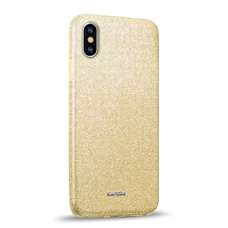 Glitzer Handyhülle aus TPU für iPhone X / XS in Gold