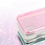 Glitzer Handyhülle aus TPU für iPhone X / XS in Rosegold