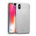 Glitzer Handyhülle aus TPU für iPhone X / XS in Silber