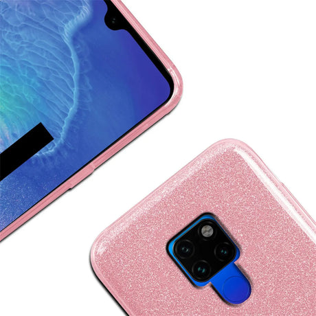 Glitzer Handyhülle aus TPU für Huawei Mate 20 in Rosegold