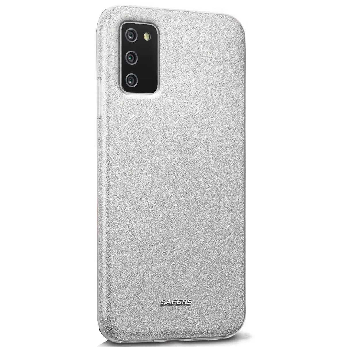 Glitzer Handyhülle aus TPU für Samsung Galaxy A02s in Silber
