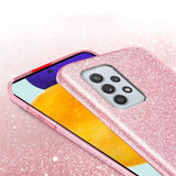Glitzer Handyhülle aus TPU für Samsung Galaxy A13 4G in Rosegold