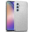 Glitzer Handyhülle aus TPU für Samsung Galaxy A14 4G / 5G in Silber