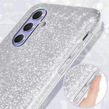 Glitzer Handyhülle aus TPU für Samsung Galaxy A14 4G / 5G in Silber