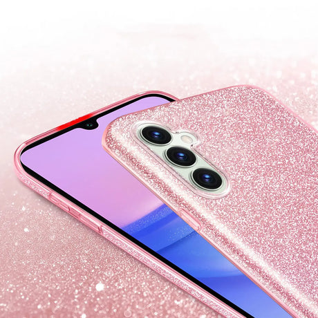 Glitzer Handyhülle aus TPU für Samsung Galaxy A15 4G/5G in Rosegold