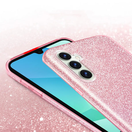 Glitzer Handyhülle aus TPU für Samsung Galaxy A16 5G in Rosegold