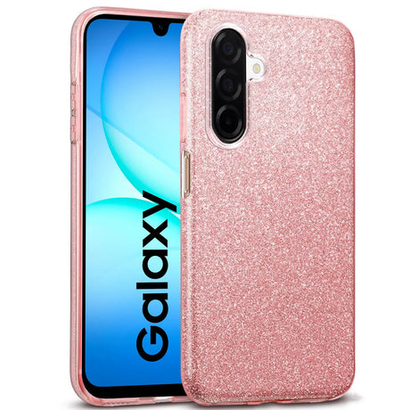 Glitzer Handyhülle aus TPU für Samsung Galaxy A17 5G in Rosegold