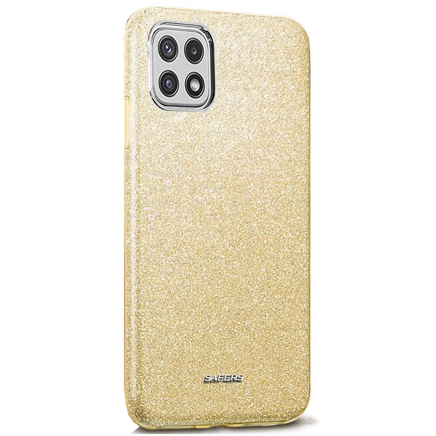 Goldene Glitzer TPU Hülle für Samsung Galaxy A22 5G, Rückansicht