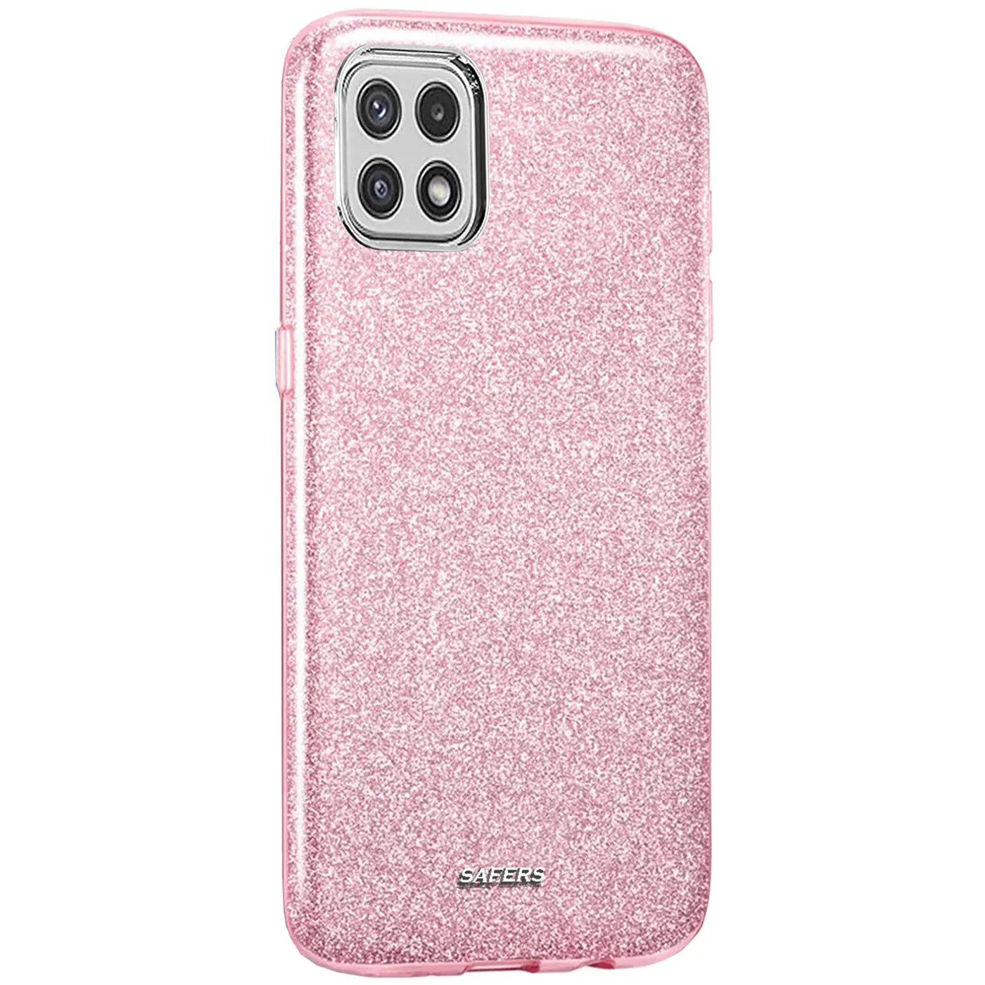 Rosa Glitzer TPU Hülle für Samsung Galaxy A22 5G, Rückansicht