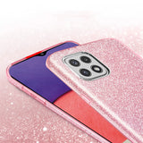 Glitzer Handyhülle aus TPU für Samsung Galaxy A22 5G in Rosegold