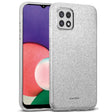 Glitzer Handyhülle aus TPU für Samsung Galaxy A22 5G in Silber