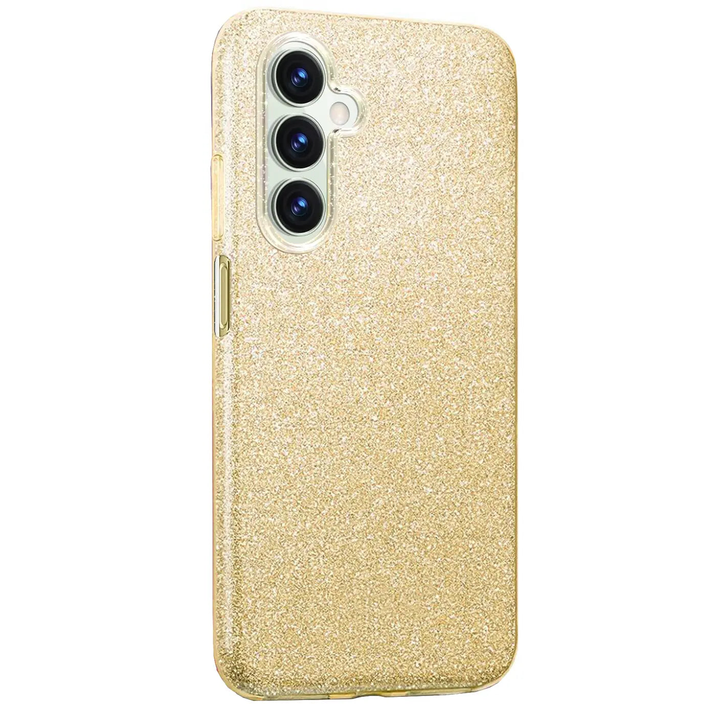 Goldene Glitzer TPU Hülle für Samsung Galaxy A25 5G, Rückansicht