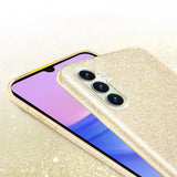 Glitzer Handyhülle aus TPU für Samsung Galaxy A25 5G in Gold